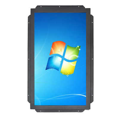টেম্পারড গ্লাস 60Hz সহ 32 ইঞ্চি ভ্যান্ডালপ্রুফ ইনফ্রারেড টাচ মনিটর প্যানেল