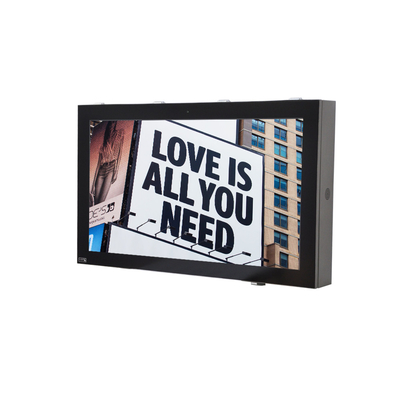 OEM আউটডোর LCD বিজ্ঞাপন প্রদর্শন, 32'' ওয়াল মাউন্ট করা ডিজিটাল ডিসপ্লে স্ক্রীন