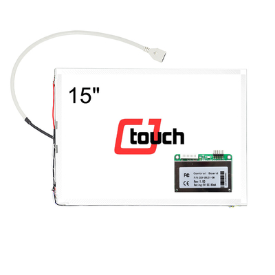 15&quot; সারফেস অ্যাকোস্টিক ওয়েভ টাচ স্ক্রিন, CE / FCC স টাচ প্যানেল
