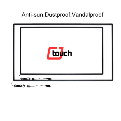58&quot; IR ফ্রেম টাচ স্ক্রীন জলরোধী, IR টাচ স্ক্রীন LCD ভোল্টেজ 5V এর জন্য