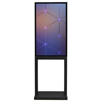 2K আউটডোর এলসিডি বিজ্ঞাপন প্রদর্শন, 32'' ফ্লোর স্ট্যান্ডিং টাচ স্ক্রিন কিয়স্ক 2000 নিট